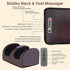 9 Modes Full Body Shiatsu Massage Chair <b>Pad</b> with Inflatable Lumbar Support and Heat Therapy <b>for</b> Back <b>Hip</b> Leg Massagers - Product Image 5