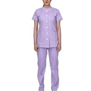 Tenue d'infirmière, combinaison médicale en coton et polyester à manches courtes pour hôpital et clinique - Product Image 1