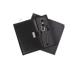 Premium Design Customized Business Logo Leather Hardcover <b>Notebook</b> Best Color Diary, Keychain <b>and</b> <b>Pen</b> Gift <b>Set</b> - Product Image 1
