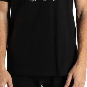 T-shirt en coton personnalisé de haute qualité avec strass pour homme, t-shirt personnalisé avec strass pour adulte, t-shirt avec strass - Product Image 5