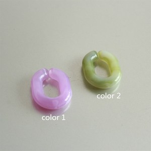 Collar de resina grande de estilo moderno con mezcla de colores, hecho a mano, punk, hueco, grueso, largo, para cumpleaños, cadena de pared, decoración del hogar. - Product Image 5