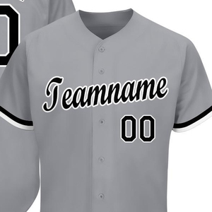 Custom Sublimated Baseball Jersey OEM Personalized 100% Polyester Casual Button Front Team Name Number Athletic Style Shirt Top - Product Image 2