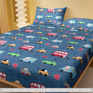 Drap de lit imperméable imprimé pour enfant, housse de matelas protectrice, drap-housse, couvre-lit fixe - Product Image 3