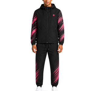 Ensemble coupe-vent pour homme, fermeture éclair intégrale, léger, conçu pour un style de vie actif, entraînement physique, voyages et tenue décontractée - Product Image 1
