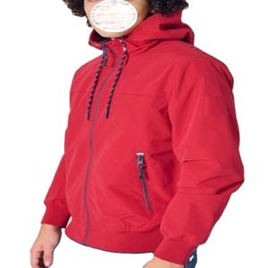 Veste à capuche de couleur unie pour hommes, grande taille, avec col en tricot plat, manteau d'hiver décontracté pour adolescents, vêtements d'extérieur chauds et à la mode - Product Image 2