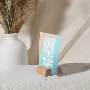 Supports de numéros en bois naturel, porte-cartes en bois massif pour comptoir de café, boulangerie, affichage de prix et de menus - Product Image 4