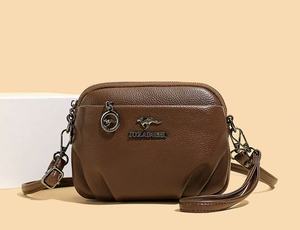 ZUOLADAISHU PU Fashion Lady Women's Shoulder Bag Vintage Crossbody <b>Zip</b> Closure Single Strap Animal Prints Brown - Product Image 1