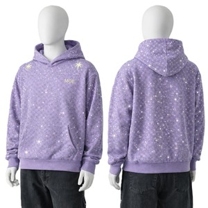 Sudadera con Capucha para Hombre con Diseño de Diamantes de Imitación, Sudadera de Algodón y Felpa para Hombre, Ropa Urbana, Logotipo Personalizado, Calidad Premium, Fabricación por Contrato - Product Image 2