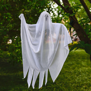 Décoration d'extérieur en plastique imperméable pour Halloween : petit fantôme blanc effrayant à suspendre, idéal pour <span class=keywords><strong>maison</strong></span> <span class=keywords><strong>hantée</strong></span>, salle secrète, bar - Product Image 3