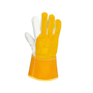 Gants de soudure en cuir de mouton pour hommes, approvisionnement en gros, gants de sécurité industriels, gants mécaniques robustes - Product Image 3