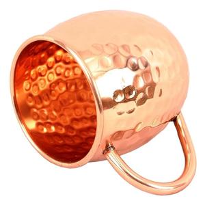Taza de Cobre Martillado, Taza de Cobre Puro para Beber Moscow Mule con Beneficios Ayurvédicos para la Salud - Product Image 1