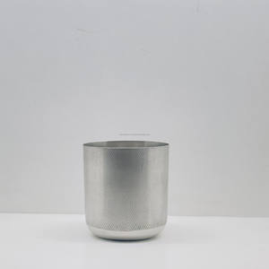 Supports de bougies votives en acier personnalisés en gros avec couvercle, contenants de luxe vides pour bougies parfumées pour Noël - Product Image 3