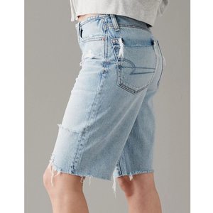 Shorts de mezclilla holgados y transpirables para mujer, con diseño y colores atractivos, estilo Bermuda, y shorts rotos, precio al por mayor. - Product Image 5