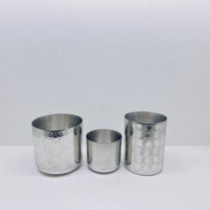 เชิงเทียนทองเหลืองหรูหราแบบขายส่ง ดีไซน์เฉพาะตัว ขัดเงา พร้อมสลักลายตามสั่ง ทำด้วยมือ ขนาด 10 ออนซ์ - Product Image 5