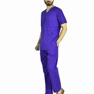 Surgical Uniforms Mens Scrub Set Medical Nurse Beauty Salon Workwear Clinical Scrubs <b>Top</b> Pants Spa Doctor Nursing Clinical Suit - Product Image 2
