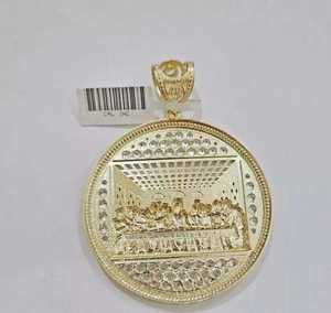 Collar Religioso de Lujo Estilo Hip Hop con Colgante de la Última Cena de Jesús, Chapado en Oro de 18K sobre Plata de Ley, con Moissanita VVS y Piedras Engastadas - Product Image 2