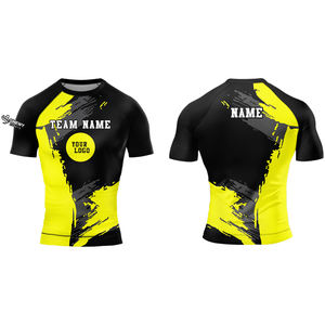 Rashguard MMA à manches courtes respirant, designs personnalisés, BJJ No Gi - Product Image 3