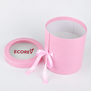 Wholesale Eco-Friendly <b>Biodegradable</b> Custom Paper Tubes Cardboard <b>Packaging</b> Boxes Unique Cylinder Design Ribbon Closure Box - Product Image 1