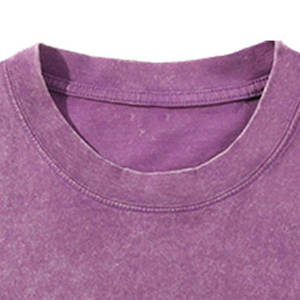 T-shirt délavé à l'acide pour hommes, vente en gros OEM, confortable, décontracté, haute qualité, prix abordable, pour adultes - Product Image 4