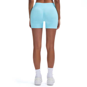 Shorts de yoga taille haute pour femmes, élastiques, séchage rapide, respirants, extensibles dans quatre directions, sans logo, vente en gros - Product Image 3