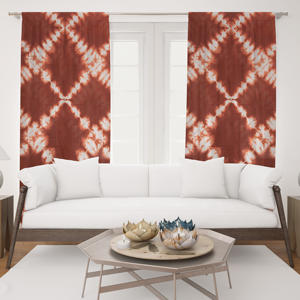 Rideau en coton imprimé tie-dye moderne, fait main, style bohème, pour la maison, la chambre, le salon, vente en gros, fabricant Inde - Product Image 1