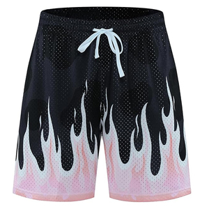 กางเกงขาสั้นออกกำลังกายลายพรางสำหรับผู้ชาย พิมพ์ลายโลโก้ตามสั่ง ผ้าฝ้ายเนื้อหนา มีเชือกผูก เหมาะสำหรับวิ่งและเล่นกีฬา - Product Image 3