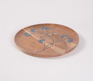 Platos de Madera con Estampado Floral al por Mayor, Logotipo Personalizado OEM Disponible, Duraderos y Aptos para Lavavajillas - Product Image 1