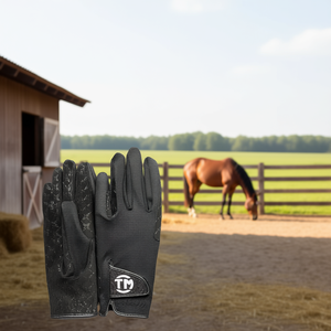 Custom Logo and Color Horse Riding Gloves <b>Equestrian</b> Sets & Accessories - Product Image 3