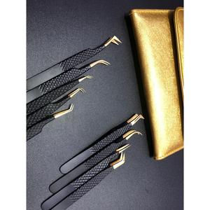 Pince à épiler pour extensions de cils en acier inoxydable de haute précision à pointe lisse, modèle 509.0, fabriquée au Pakistan. - Product Image 1