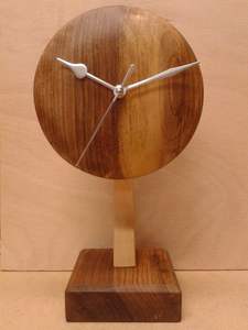 Reloj de Pared Analógico de Cuarzo con Marco de Madera Sólida, Diseño Art Deco Impermeable para Sala de Estar Contemporánea, Decoración de Bodas - Product Image 2