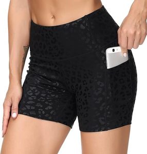 Pantalones Cortos de Verano para Mujer y Niña, con Logotipo Personalizado, de Cintura Alta Elástica, de Secado Rápido, con Efecto Levanta Glúteos, de Spandex - Product Image 6