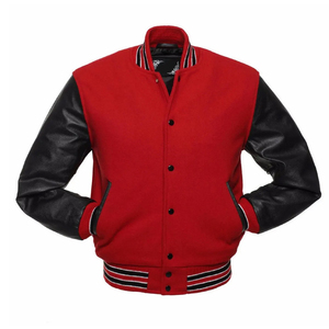 Veste universitaire en laine de haute qualité avec logo personnalisé pour hommes, vente en gros - Product Image 4