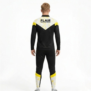 Ensemble d'entraînement de football haute performance – Veste respirante à fermeture éclair intégrale et pantalon de jogging fuselé - Product Image 3