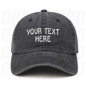 Soft Washed Baseball <b>Cap</b> Custom <b>Hat</b> Personalized Text Dad <b>Hats</b> for Men Women Adjustable Cotton Outdoor Sports <b>Cap</b> Custom Logo - Product Image 2