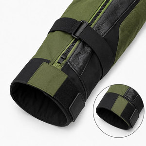 Chaqueta de Motociclista para Hombre, de Cuero y Textil Reforzado, con Protección, Cuello Redondo, para Motociclismo, Turismo, Carreras y Actividades al Aire Libre - Product Image 4