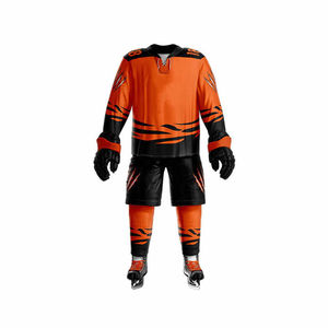 Conjunto de Uniforme de Hockey sobre Hielo Personalizado |   Jersey de Tela que Absorbe la Humedad y Calcetines a Juego |   Servicio OEM Personalizado - Product Image 1