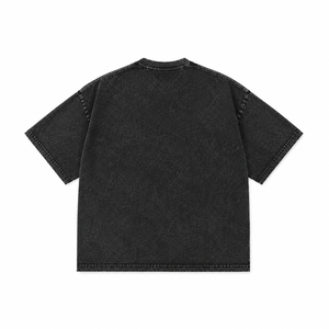 T-shirt personnalisé noir surdimensionné en coton épais 100% écologique et respirant, fabricant Pakistan, marque privée, streetwear - Product Image 2