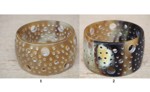 Bracelet en corne de buffle naturelle de luxe fait main, bijoux de mode - Product Image 6