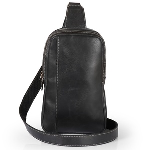 Good Quality Men Genuine Shoulder Chest <b>Bags</b> Cross-Body Anti-Theft Lightweight <b>Soft</b> Fabric Factory Price Chest <b>Bag</b> Pu <b>Leather</b> - Product Image 6