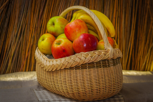 Cesta de mimbre hecha a mano para cocina, cesta de mimbre natural tejida para almacenamiento y servicio, organizador rústico de alimentos para pan y frutas - Product Image 4
