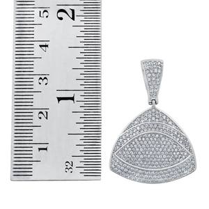 จี้เพชรโมอิสซาไนต์ทรงกลมรูปสามเหลี่ยมแบบขายส่งสำหรับงานปาร์ตี้ฮิปฮอป เงินแท้ 925 เครื่องประดับจี้และชาร์มคุณภาพสูง - Product Image 5