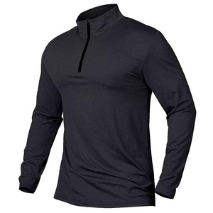 Fabricant de vêtements de sport compressifs sur mesure, t-shirt de performance fitness en coton, polyester et élasthanne de qualité supérieure, OEM, ODM, marque privée - Product Image 1