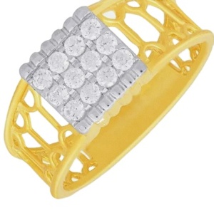 ขายส่งแหวนผู้ชายสุดหรู แหวนหมั้น แหวนแต่งงาน เพชรโมอิสซาไนต์ 1 กะรัต แหวนทอง 9k สำหรับส่งออก - Product Image 2