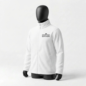 Veste polaire à capuche pour homme avec logo personnalisé, veste polaire décontractée pour l'hiver et les activités de plein air, fabricant en gros - Product Image 2