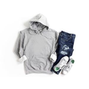 Sweat à capuche pour femme en molleton coton/polyester, délavé à l'acide et à la pierre, avec broderie 3D sur le devant, personnalisable avec logo, ODM, vente en gros - Product Image 4