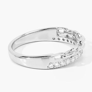 Anillo de Diamantes de 0.5CT con Certificado IGI, Plata de Ley 925, Chapado en Oro, Cultivado en Laboratorio, CVD, Color FG, VS1, Joyería de Compromiso de Lujo para Mujer - Product Image 2