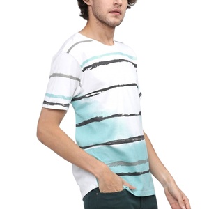 Camiseta de manga corta de lona sólida para hombre en diferentes colores de secado rápido transpirable de calidad Premium - Product Image 1