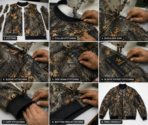 Custom Sublimation Bomber Real Tree <b>Camouflages</b> <b>Jacket</b> for Men Women OEM Wholesale Polyester Varsity <b>Jacket</b> - Product Image 5