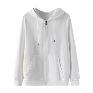 Custom logo 300gsm Zipper Hooded Pocket <b>Cardigan</b> Sweatshirt <b>Spring</b> and Autumn Premium Hoodie Casual Hoodies <b>Spring</b> Hoodies - Product Image 2