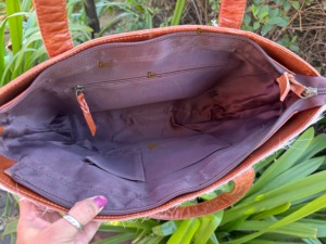 Sac fourre-tout en cuir véritable avec poils, sac à bandoulière vintage, sac de voyage portable, vente en gros B2B - Product Image 6